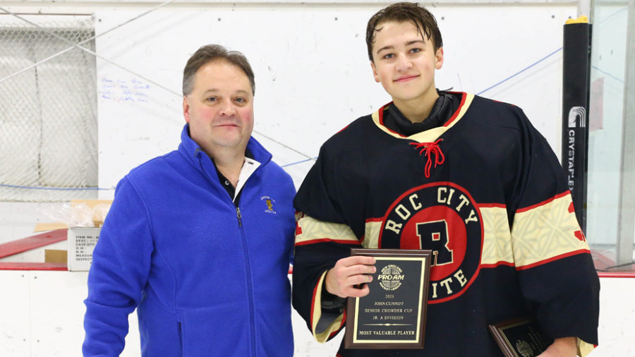 2021 Sr. Chowder Cup Jr. A All-Tournament Most Valuable Player: Cameron Kuntar (Roc City 03)